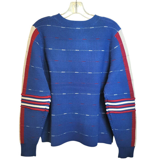 Alp N Rock Margot Sweater Pullover Womens XL Blue Side Stripe Retro Ski $350 NEW - Picture 5 of 16